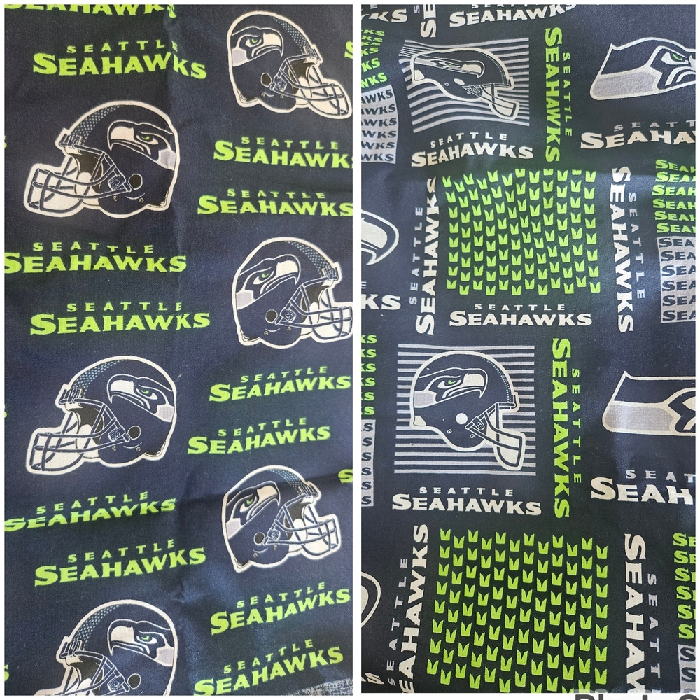Seattle Seahawks NFL Football Officially Licensed 100% Cotton Fabric - 3+ yds